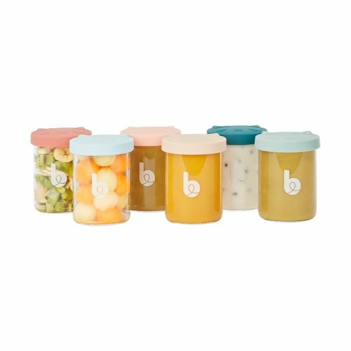 Conjunto de recipientes para comida de bebê Badabulle