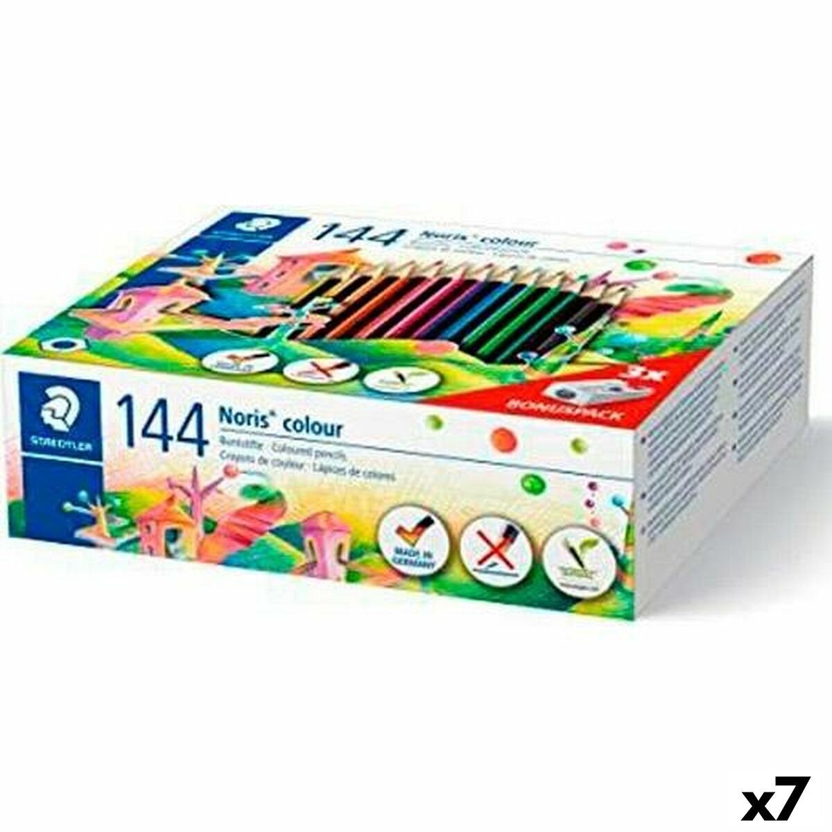 Lápis de cores Staedtler Noris Colour Wopex Conjunto (7 Unidades)