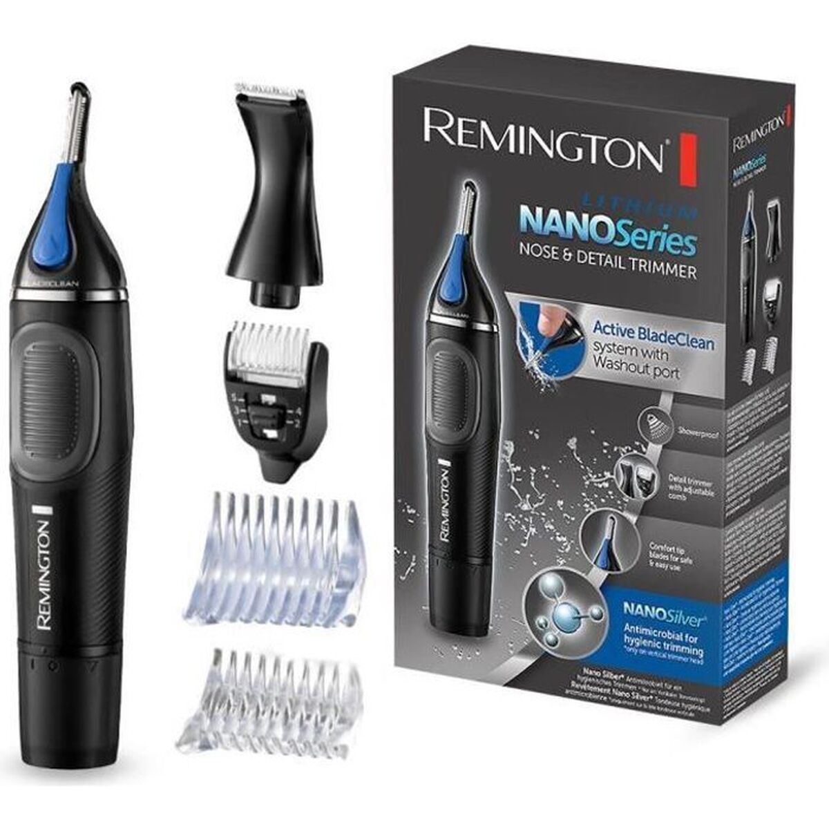 Máquina de Barbear Recarregável de Precisão 3 em 1 Remington NE3870