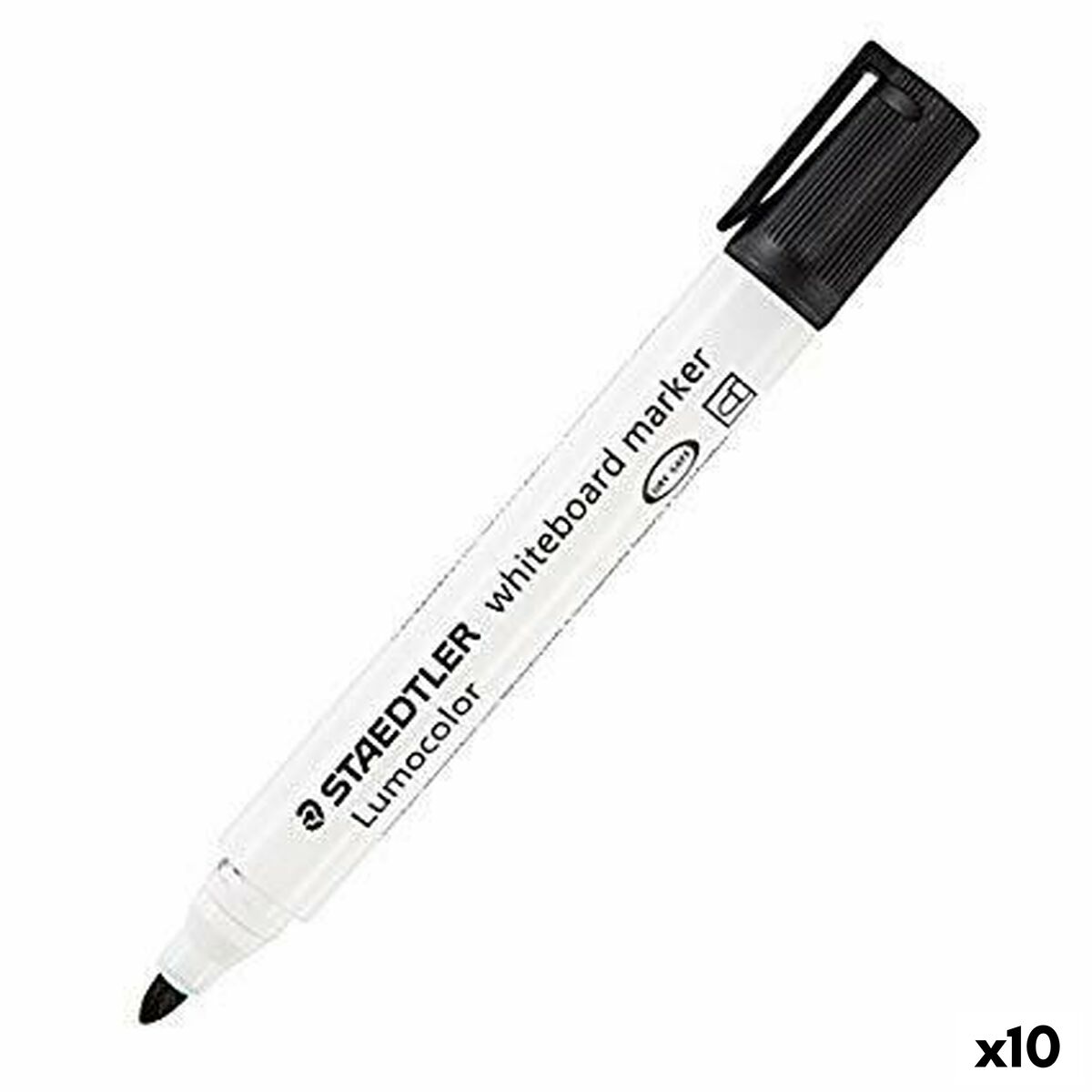 Marcador para Quadro Staedtler Preto Ardósia branca (10 Unidades)
