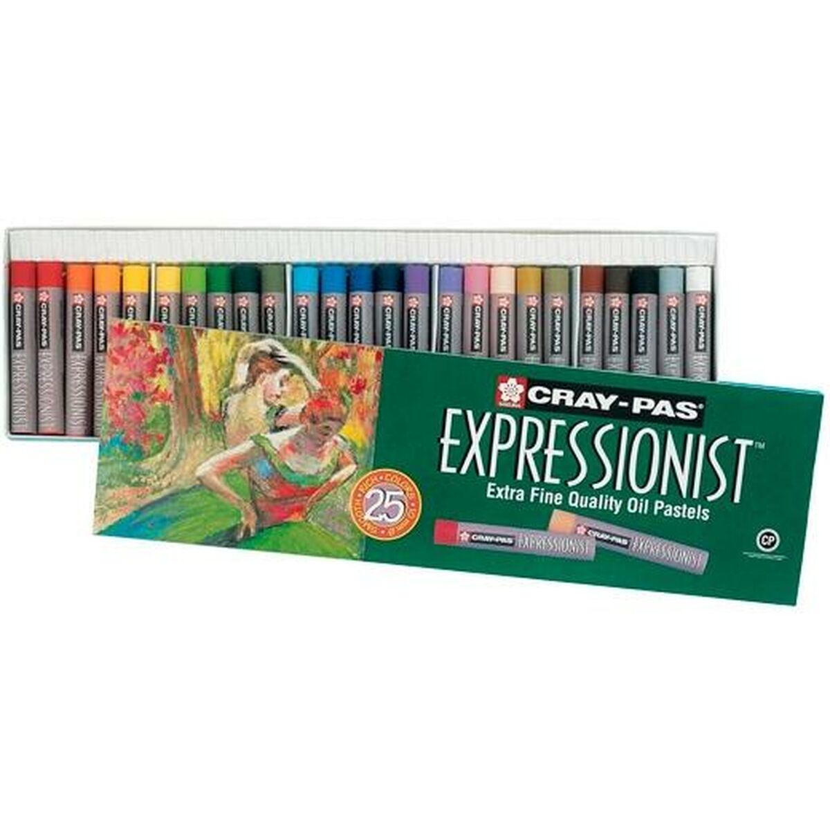 Set of soft pastel chalks Talens Sakura CRAY-PAS EXPRESSIONIST 25 Peças Multicolor