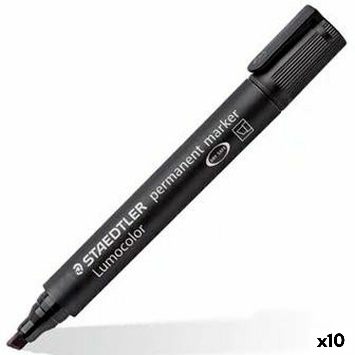 Rotulador permanente Staedtler Lumocolor 350 Preto (10 Unidades)