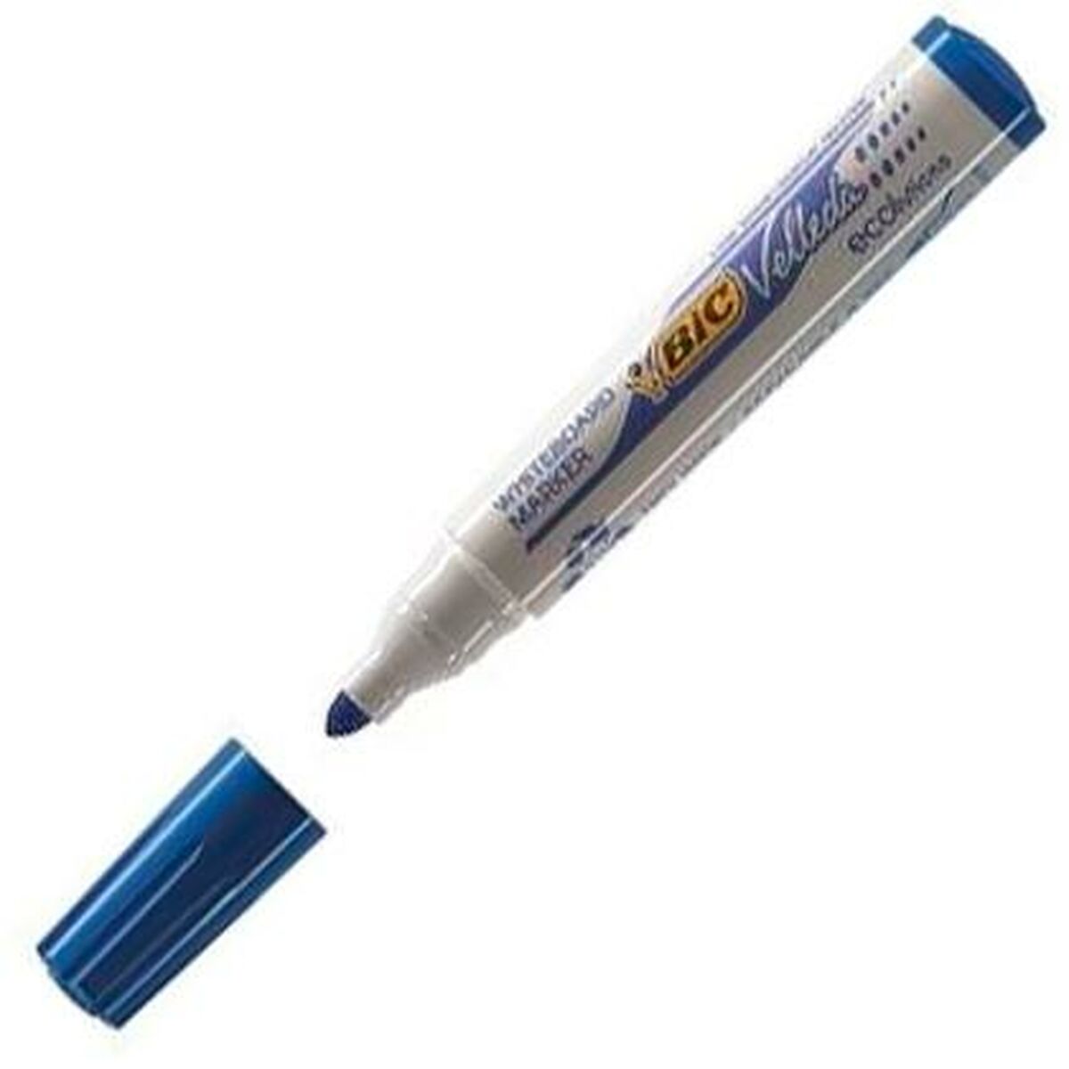 Marcadores de giz líquido Bic Velleda Ecolutions 1701 Azul (12 Peças)