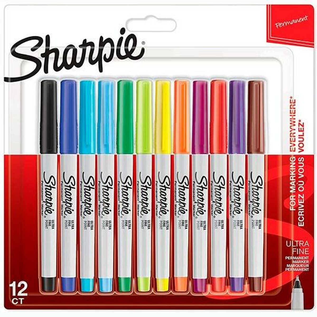 Conjunto de Canetas de Feltro Sharpie 2065408 Multicolor 12 Peças