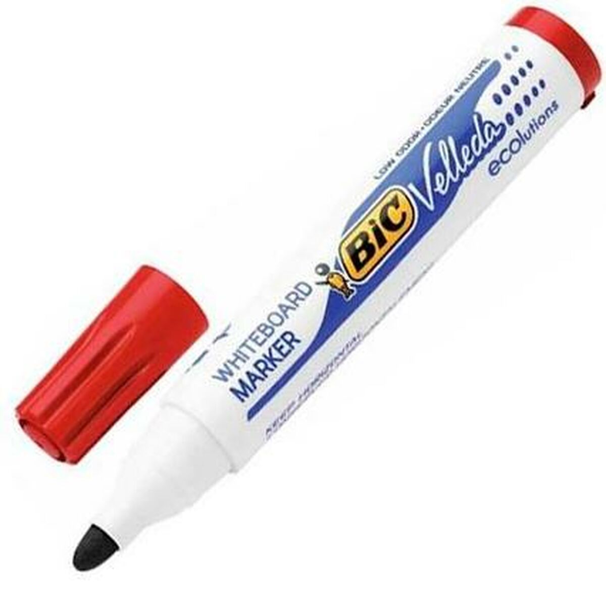 Marcadores de giz líquido Bic Velleda Ecolutions 1701 Vermelho (12 Peças)