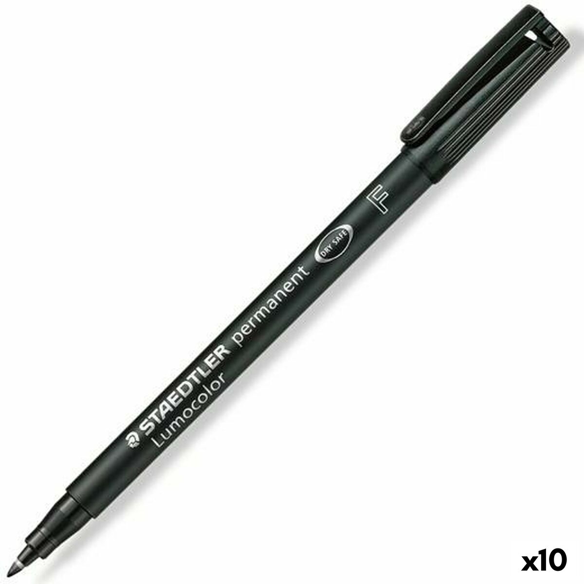 Rotulador permanente Staedtler Lumocolor 318-9 Preto (10 Unidades)