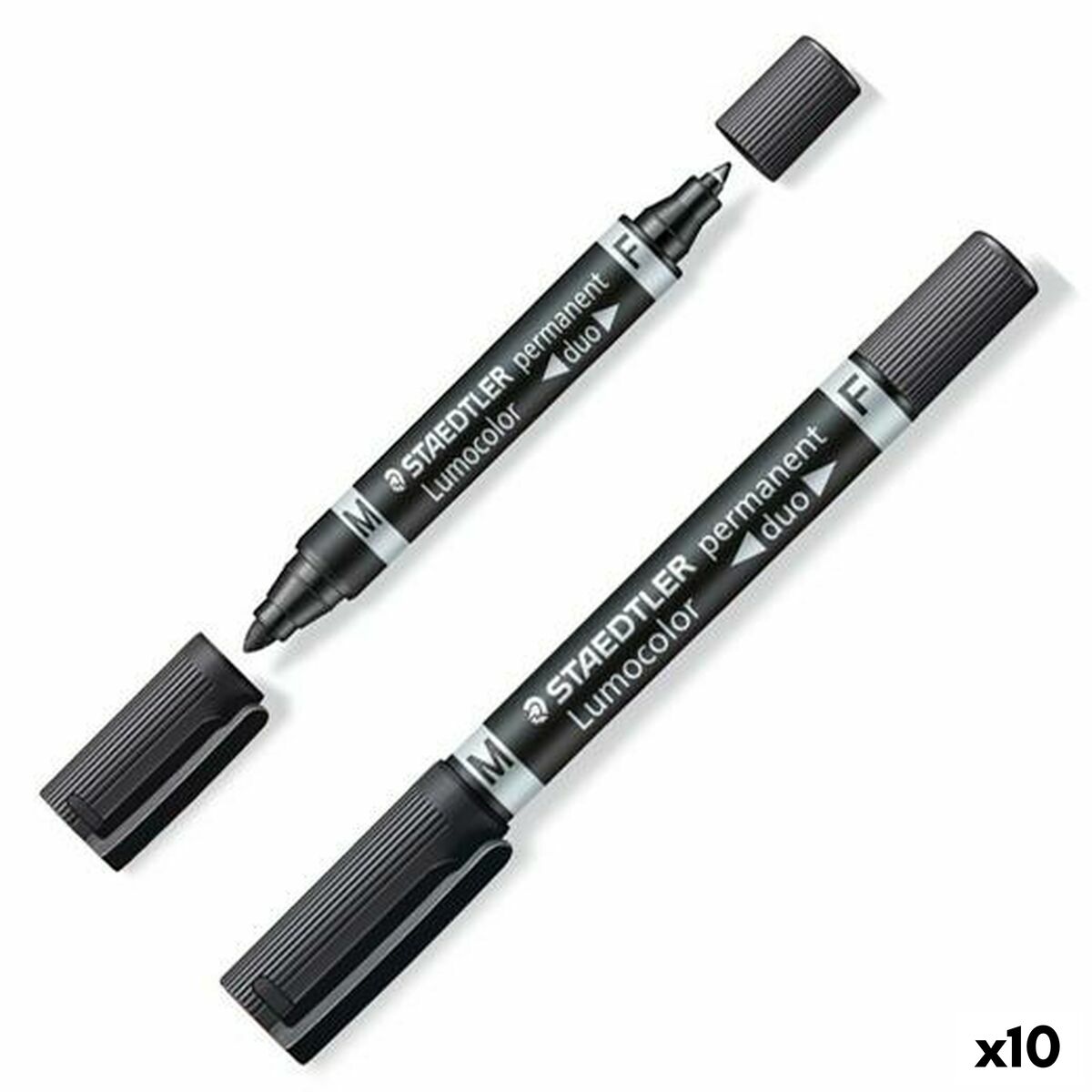 Rotulador permanente Staedtler Lumocolor 348-9 Preto (10 Unidades)