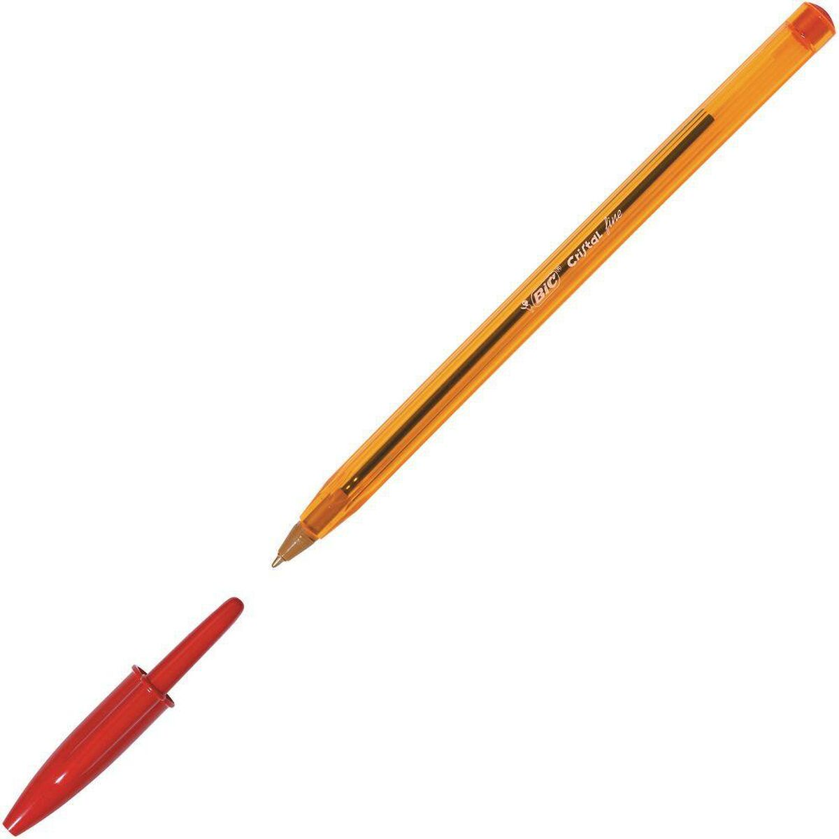 Caneta Bic Cristal Fine Vermelho 0,3 mm 50 Peças
