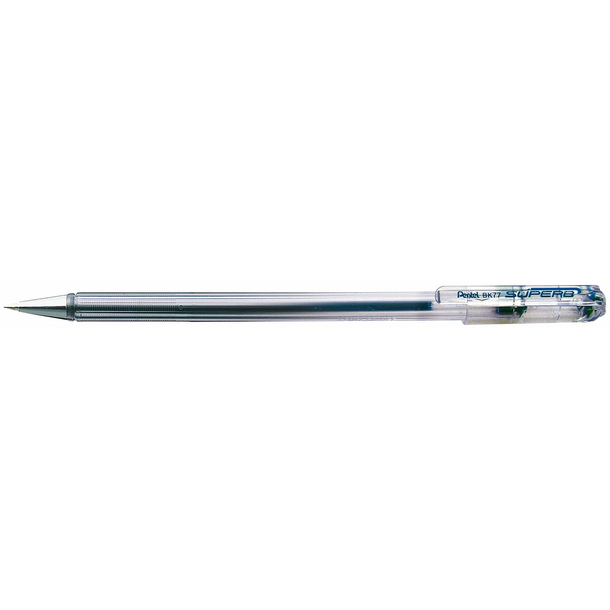 Caneta Pentel Superb Bk77 Azul 12 Peças