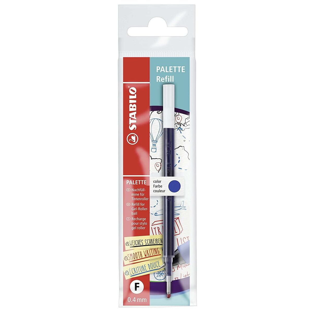 Caneta sobresselente Stabilo Palette Fine 0,4 mm (10 Unidades)