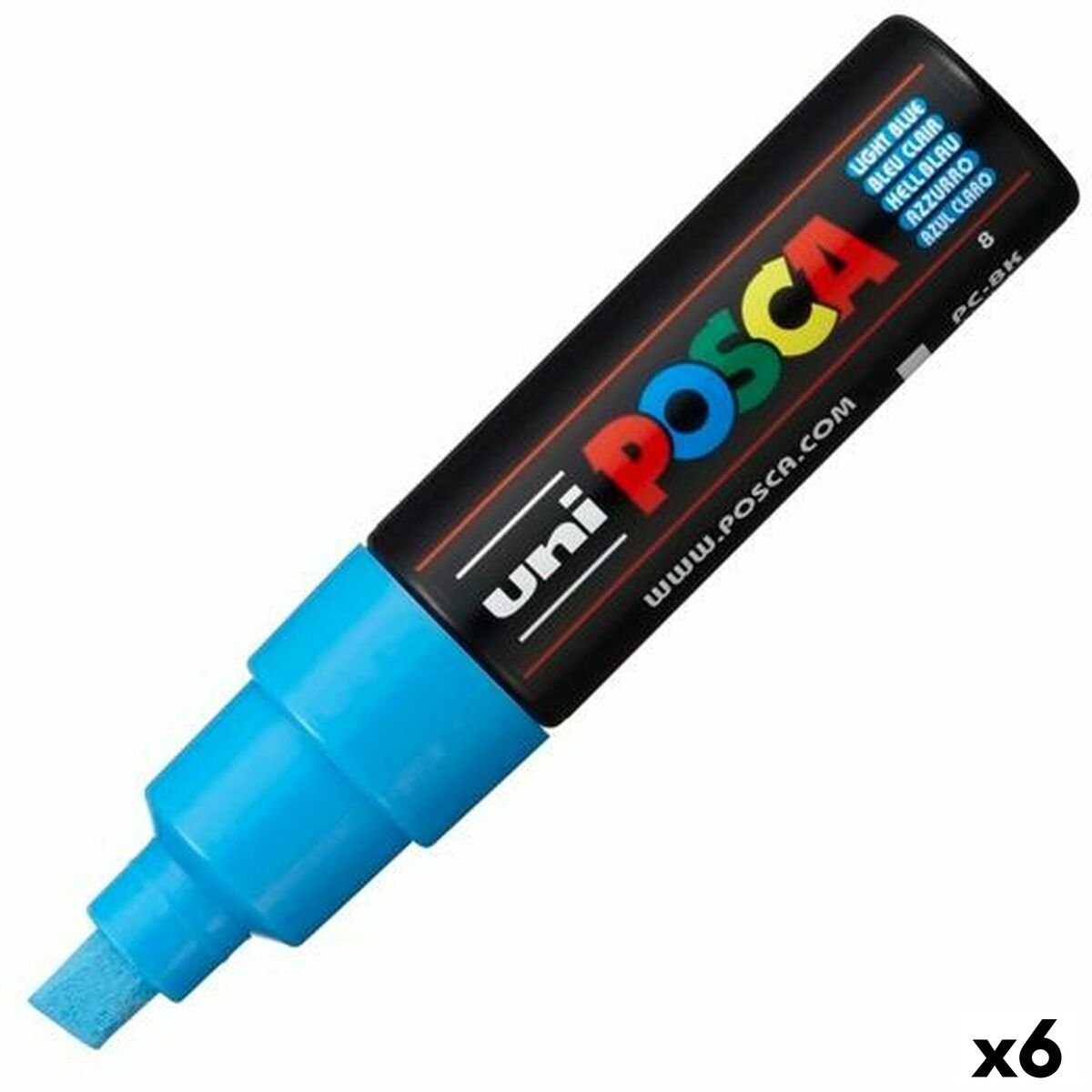 Rotulador POSCA PC-8K Azul Claro (6 Unidades)