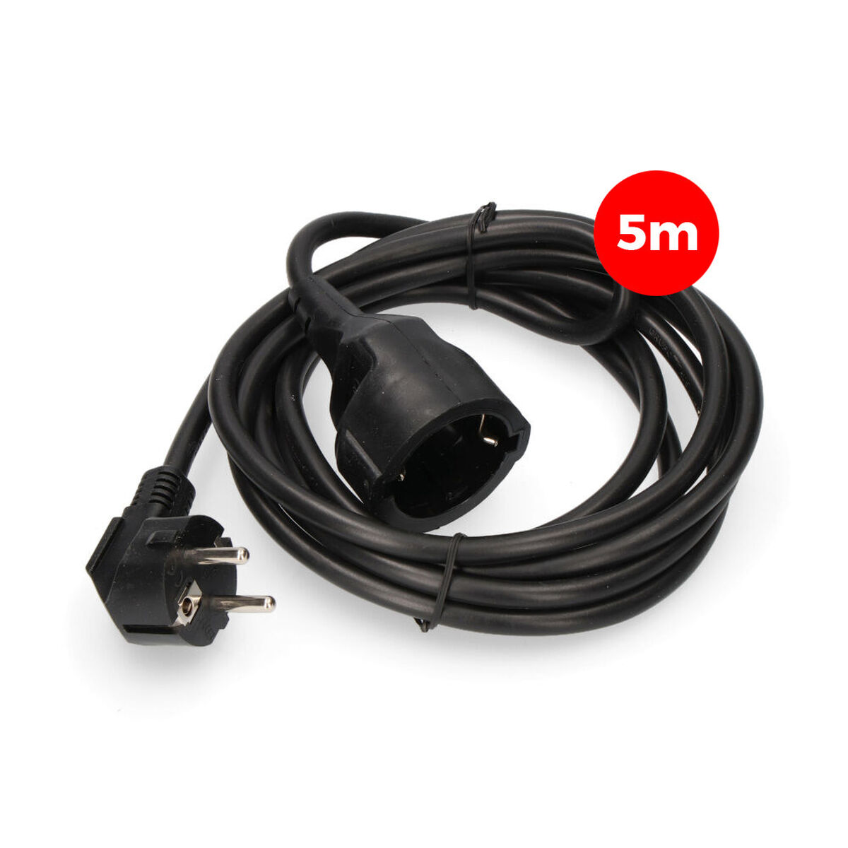 Cabo alongador EDM 23214 Preto 5 m