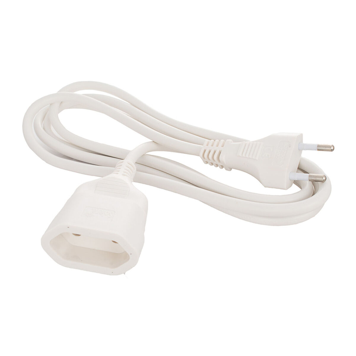 Cabo alongador Solera 8672/1 2 x 1 mm 2 m Branco