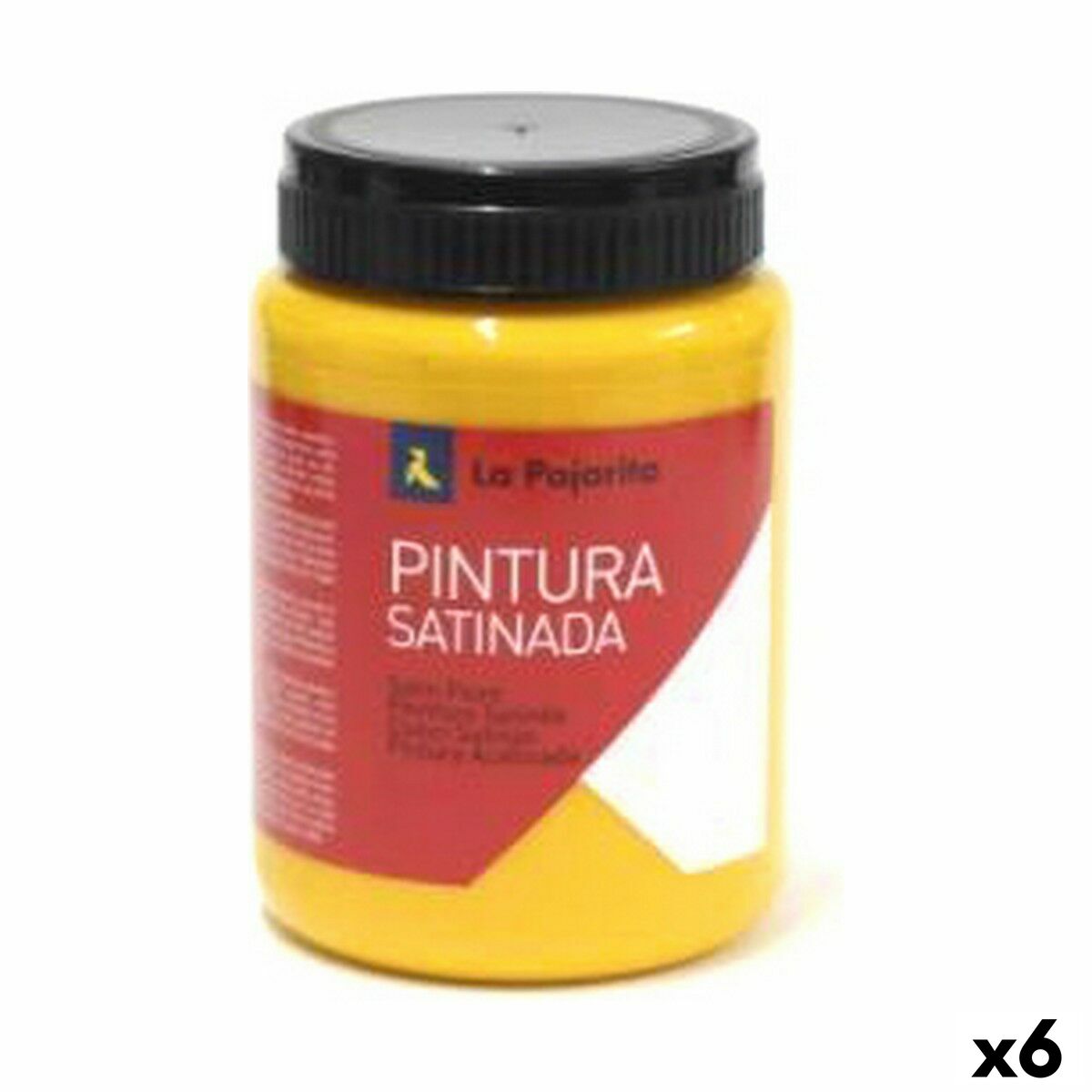 Têmpera La Pajarita L-27 Amarelo Branco 35 ml Escolar Acetinado (6 Unidades)