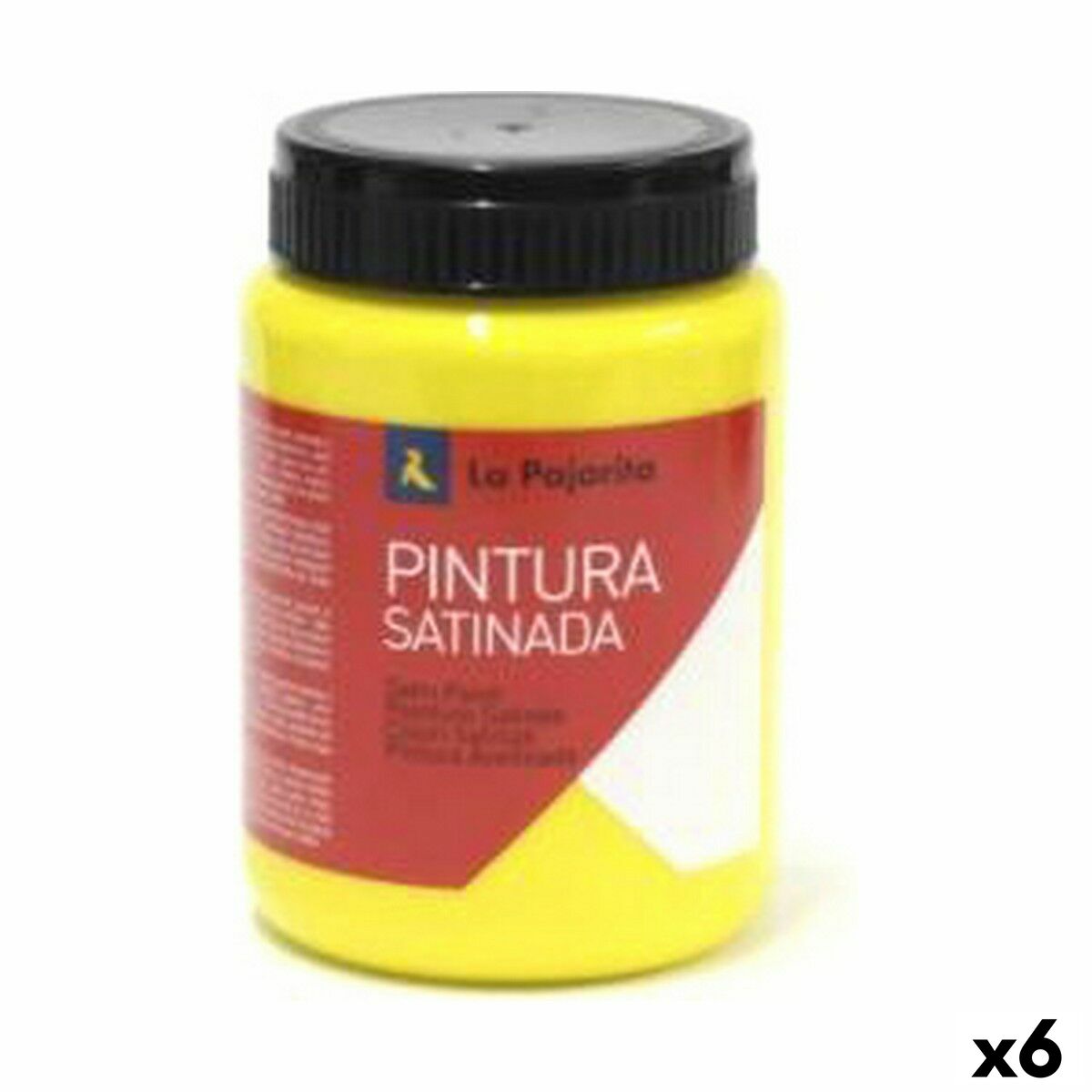 Têmpera La Pajarita L-02 Gold Amarelo Branco 35 ml Escolar Acetinado (6 Unidades)