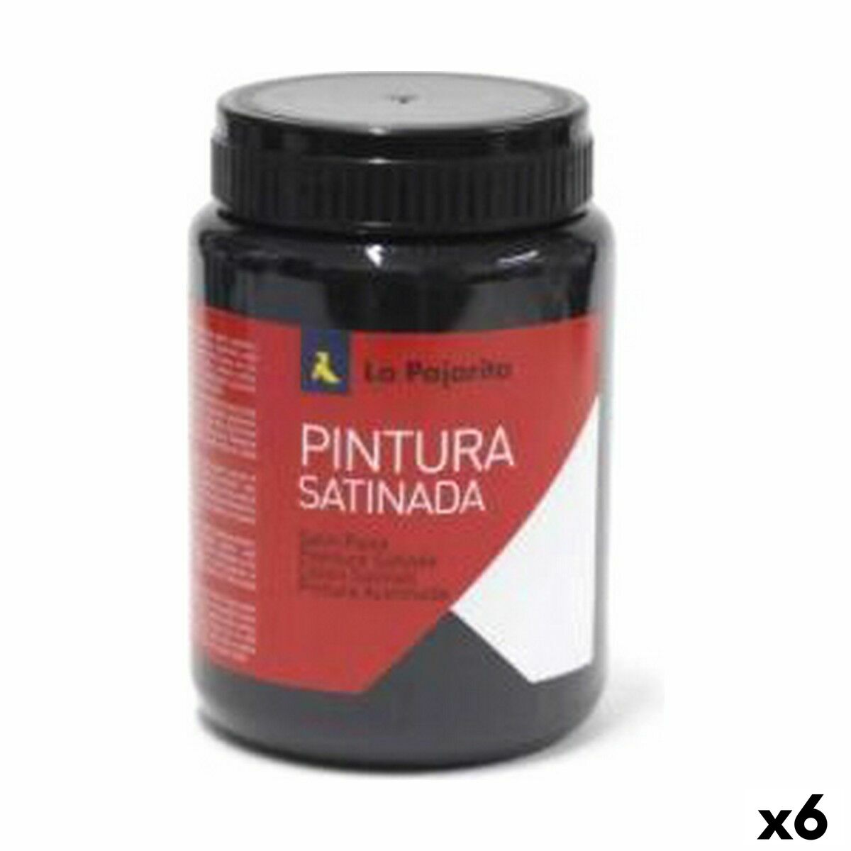 Têmpera La Pajarita L-22 Branco Preto 35 ml Acetinado Escolar (6 Unidades)