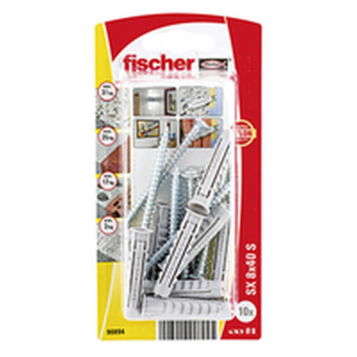 Buchas e parafusos Fischer (10 Unidades)