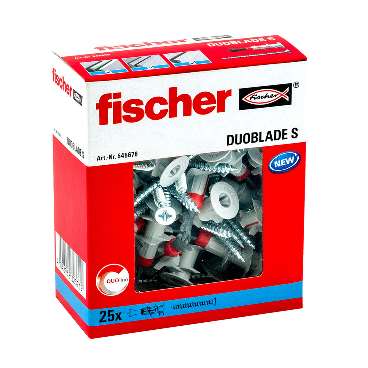 Buchas e parafusos Fischer (25 Unidades)