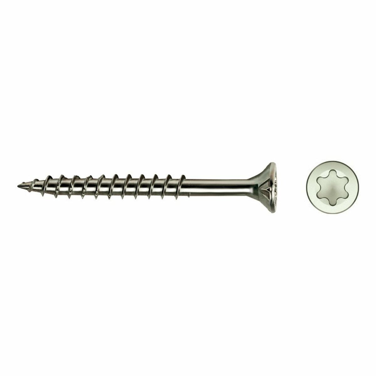 Caixa de parafusos CELO 100 Unidades Zincado Cabeça de contrapeso (4,5 x 80 mm)