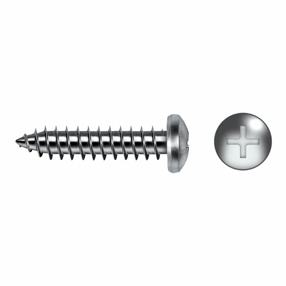 Caixa de parafusos CELO 1000 Unidades 3,5 x 9,5 mm Parafuso para chapa de metal Zincado