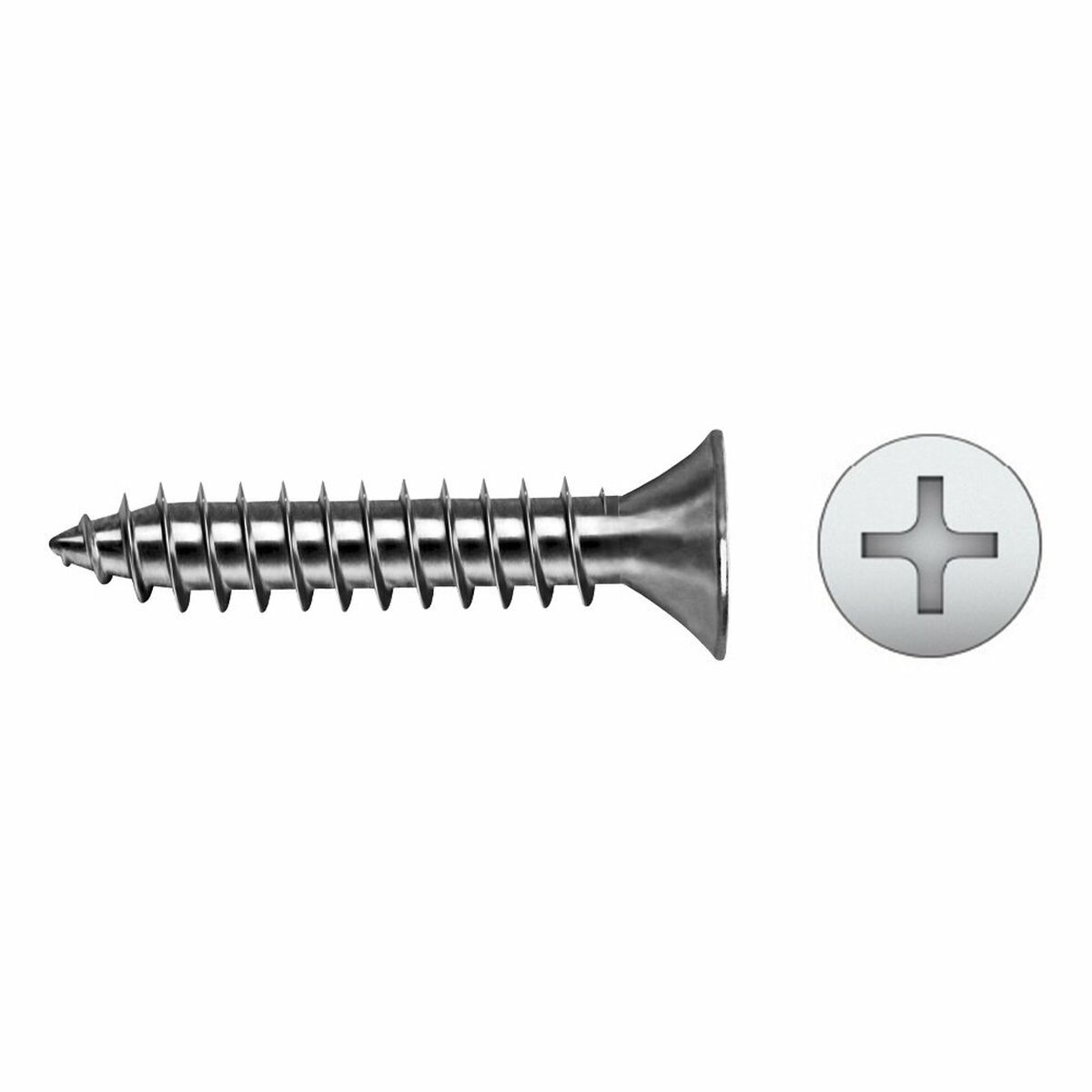 Caixa de parafusos CELO 1000 Unidades 3,5 x 9,5 mm 3,5 x 95 mm Parafuso para chapa de metal Zincado Cabeça de contrapeso