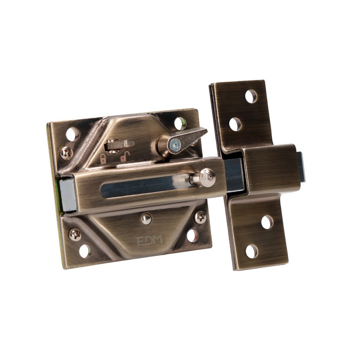 Ferrolho de segurança EDM 85187 Bronze Aço 73 x 136 mm