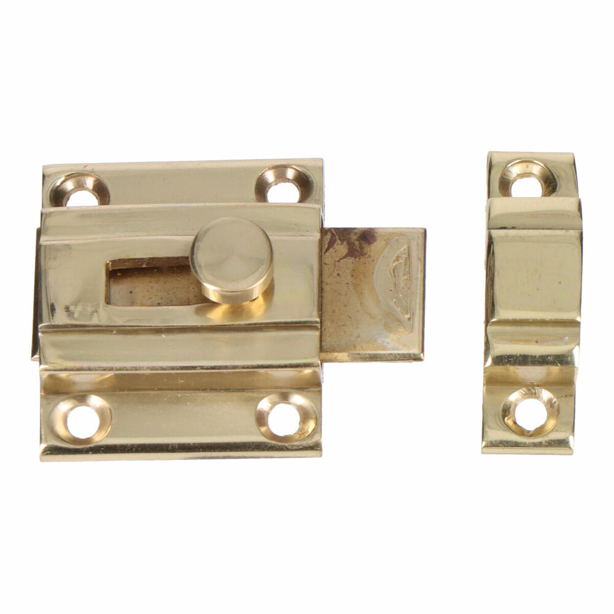 Aldraba para porta EDM 85082 Dourado Aço Latão polido 25 mm 35 mm 25mm Escorredor