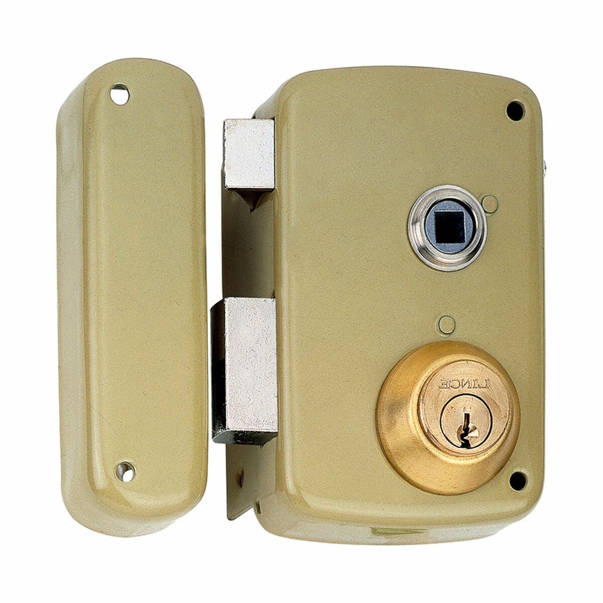 Fechadura de sobreposição Lince 5056b-95056bhe60i Aço Esquerda 60 mm Sobrepor