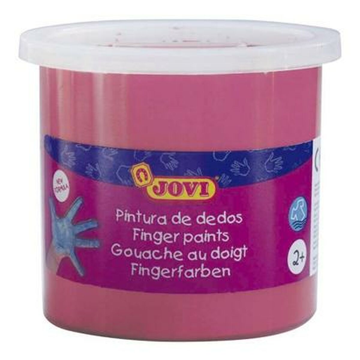 Pintura de Dedos Jovi Estojo 5 Peças Pintura de Dedos Magenta 125 ml