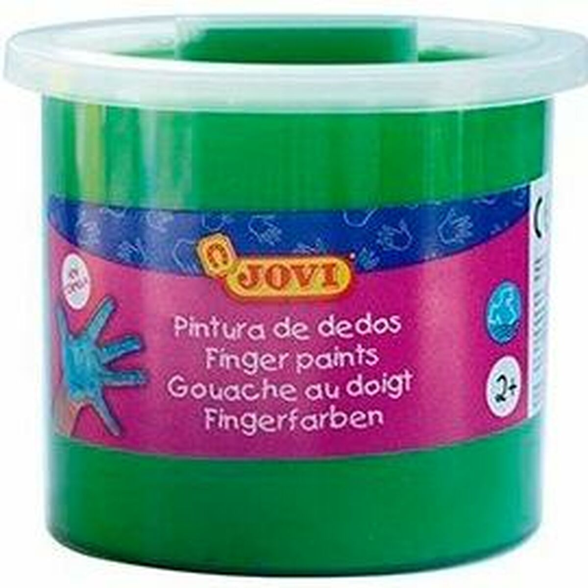 Pintura de Dedos Jovi Estojo 5 Peças Verde 125 ml