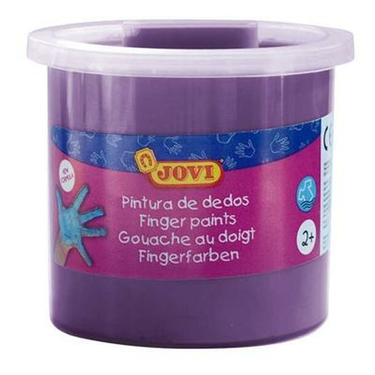 Pintura de Dedos Jovi Estojo 5 Peças Pintura de Dedos Violeta 125 ml
