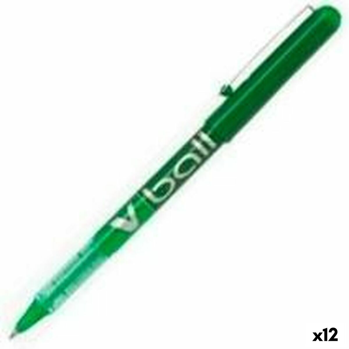 Esferográfica de tinta líquida Pilot BL-VB-5 Verde 0,3 mm (12 Unidades)