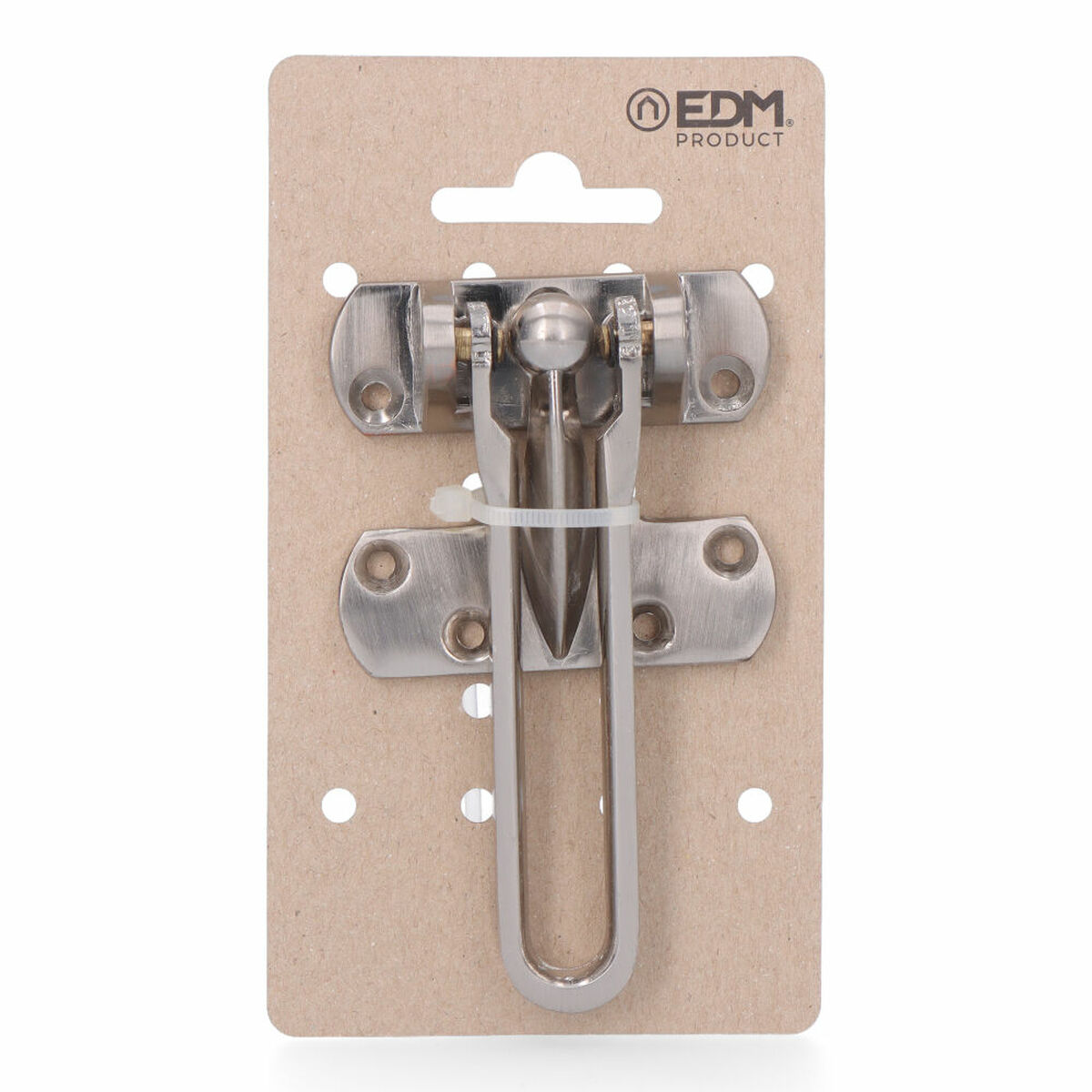 Batente de Porta EDM 85376 Prateado Zamak 105 mm Segurança