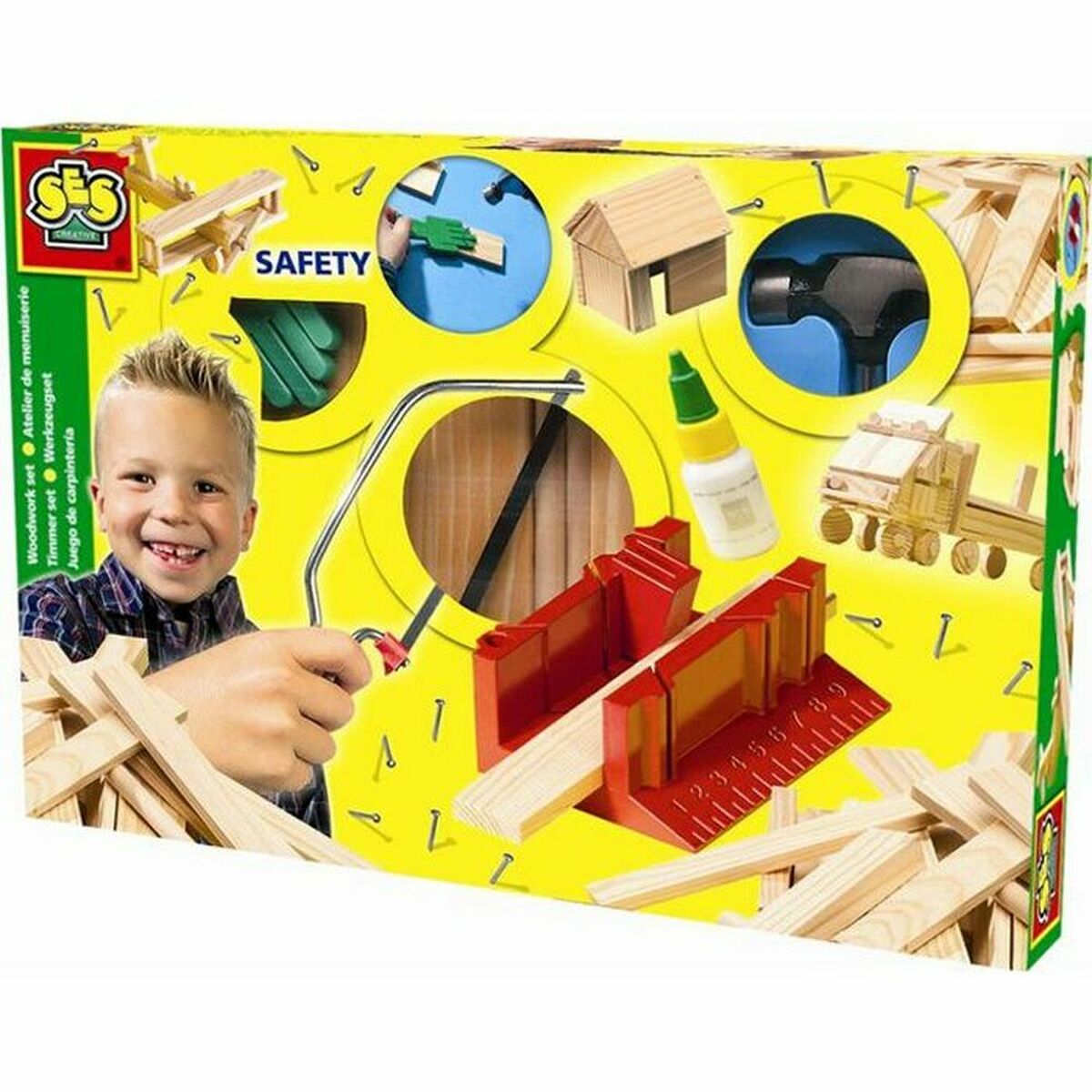 Jogo de madeira SES Creative Joinery workshop Madeira (29 Peças) (1 Peça)
