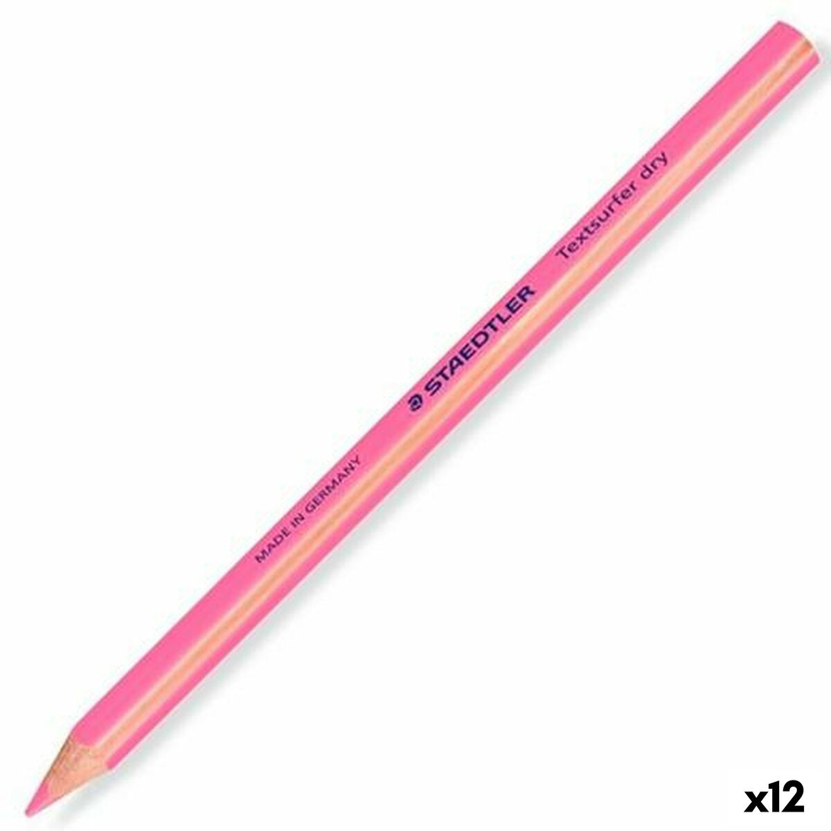 Marcador Staedtler Textsurfer Dry Cor de Rosa (12 Unidades)