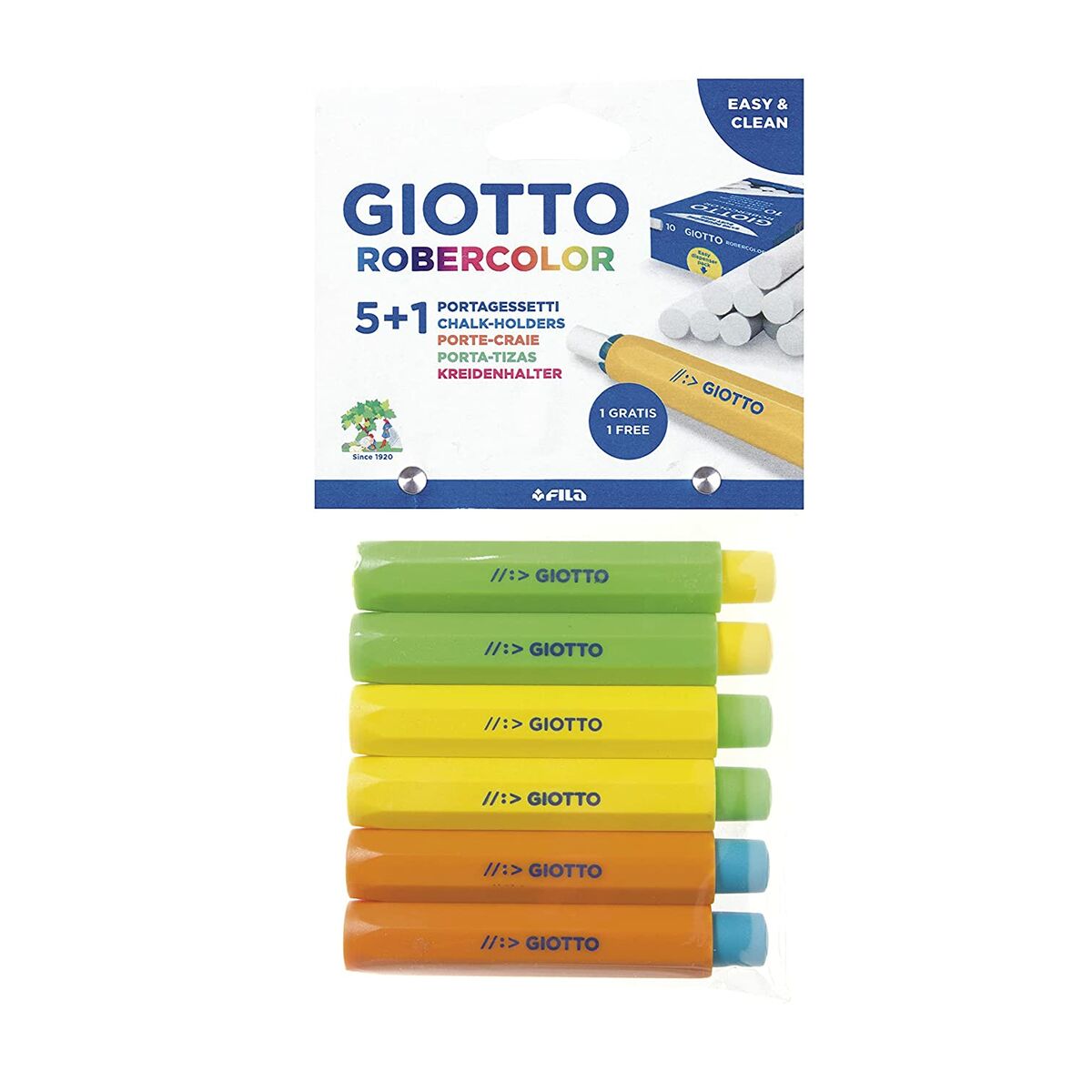 Porta-giz Giotto 6 Peças Multicolor