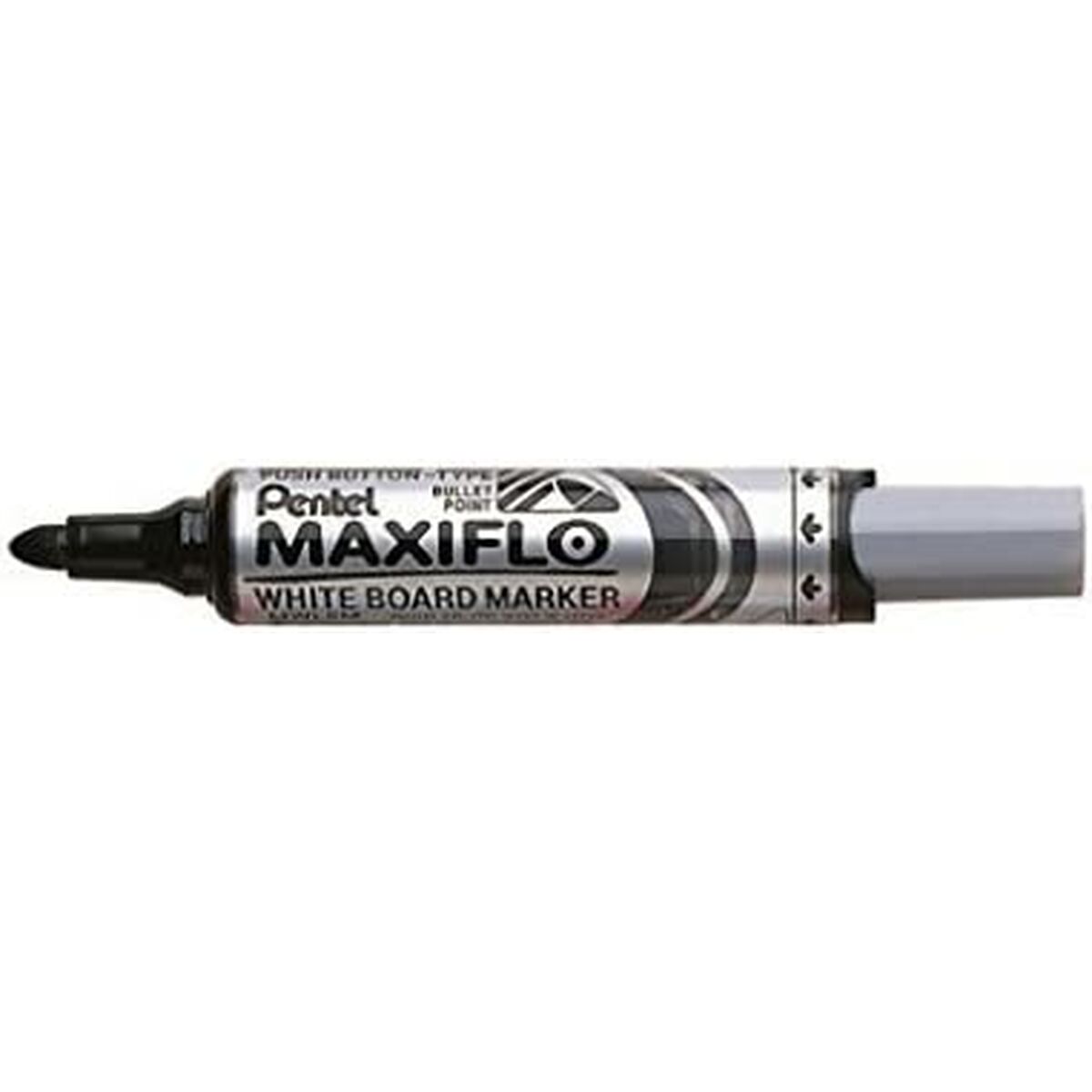 Marcador para Quadro Pentel Maxiflo Preto 12 Peças