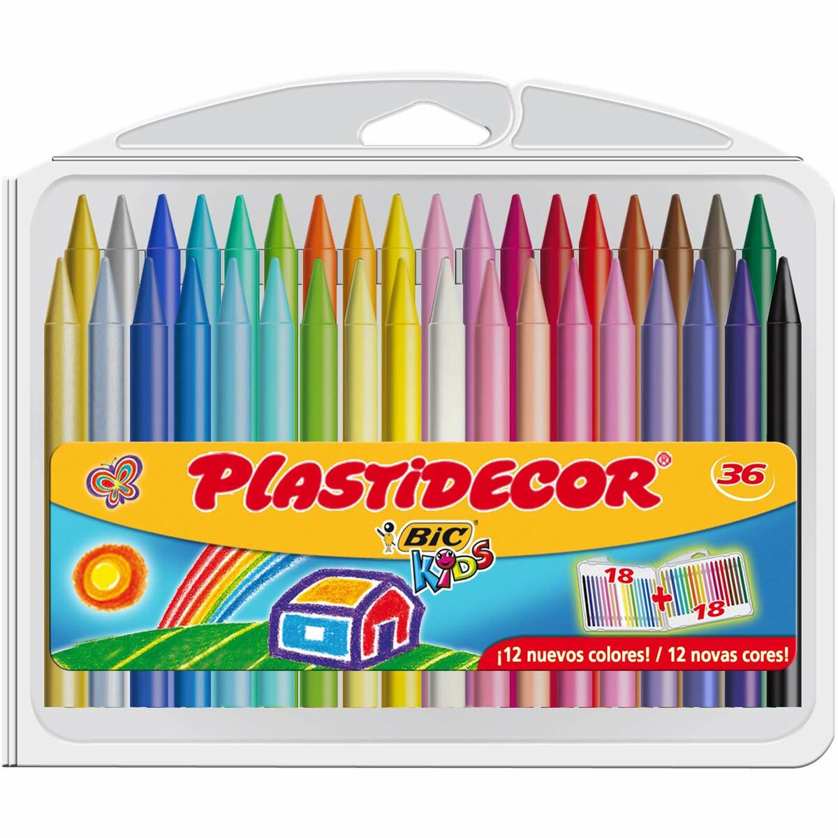 Ceras de cores Plastidecor Multicolor