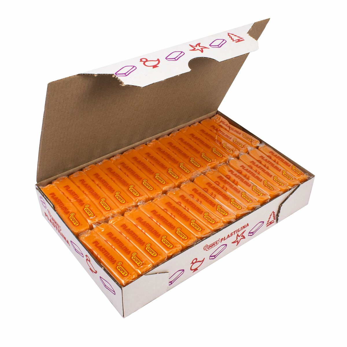 Plasticina Jovi Laranja 50 g (30 Peças)