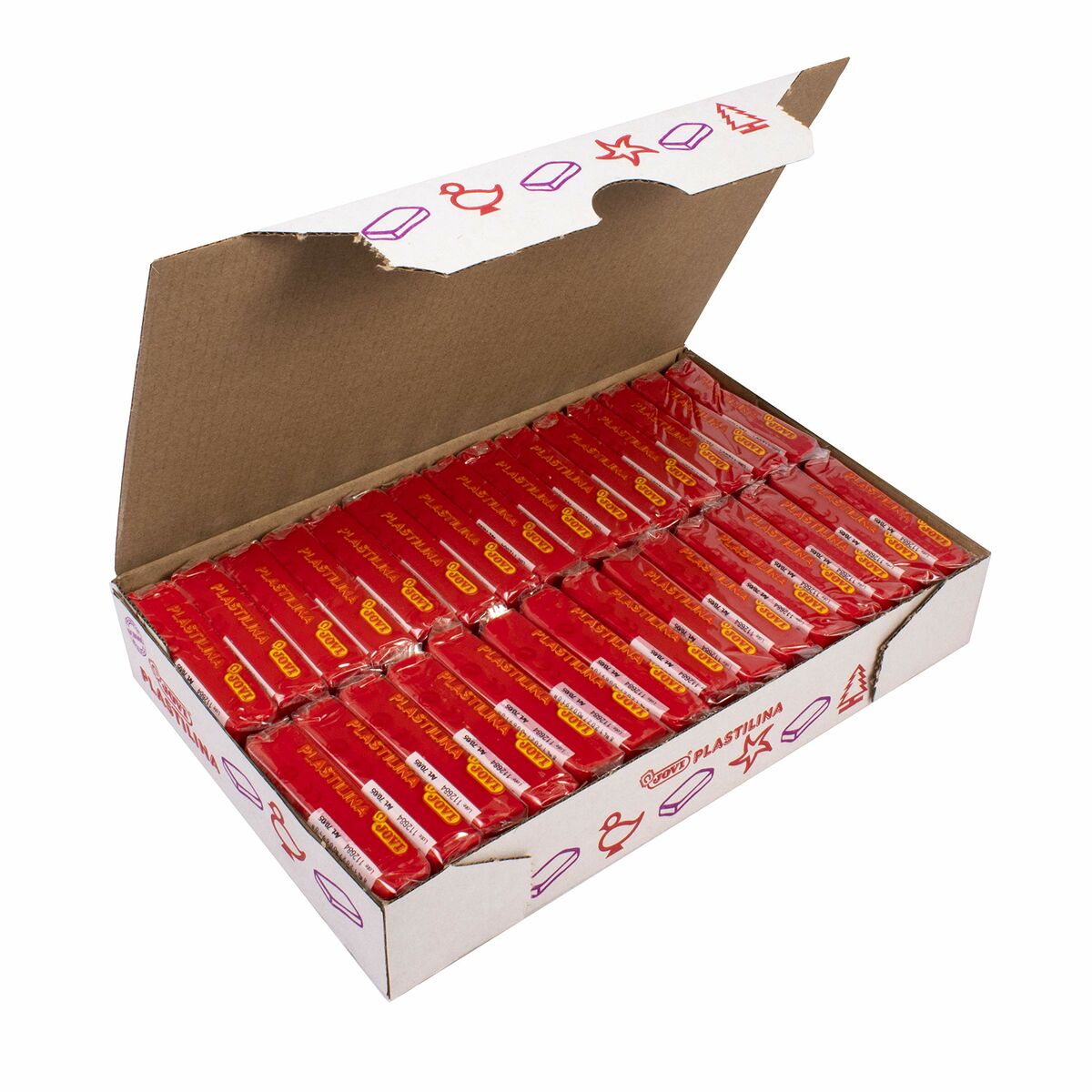 Plasticina Jovi Vermelho (30 Peças)