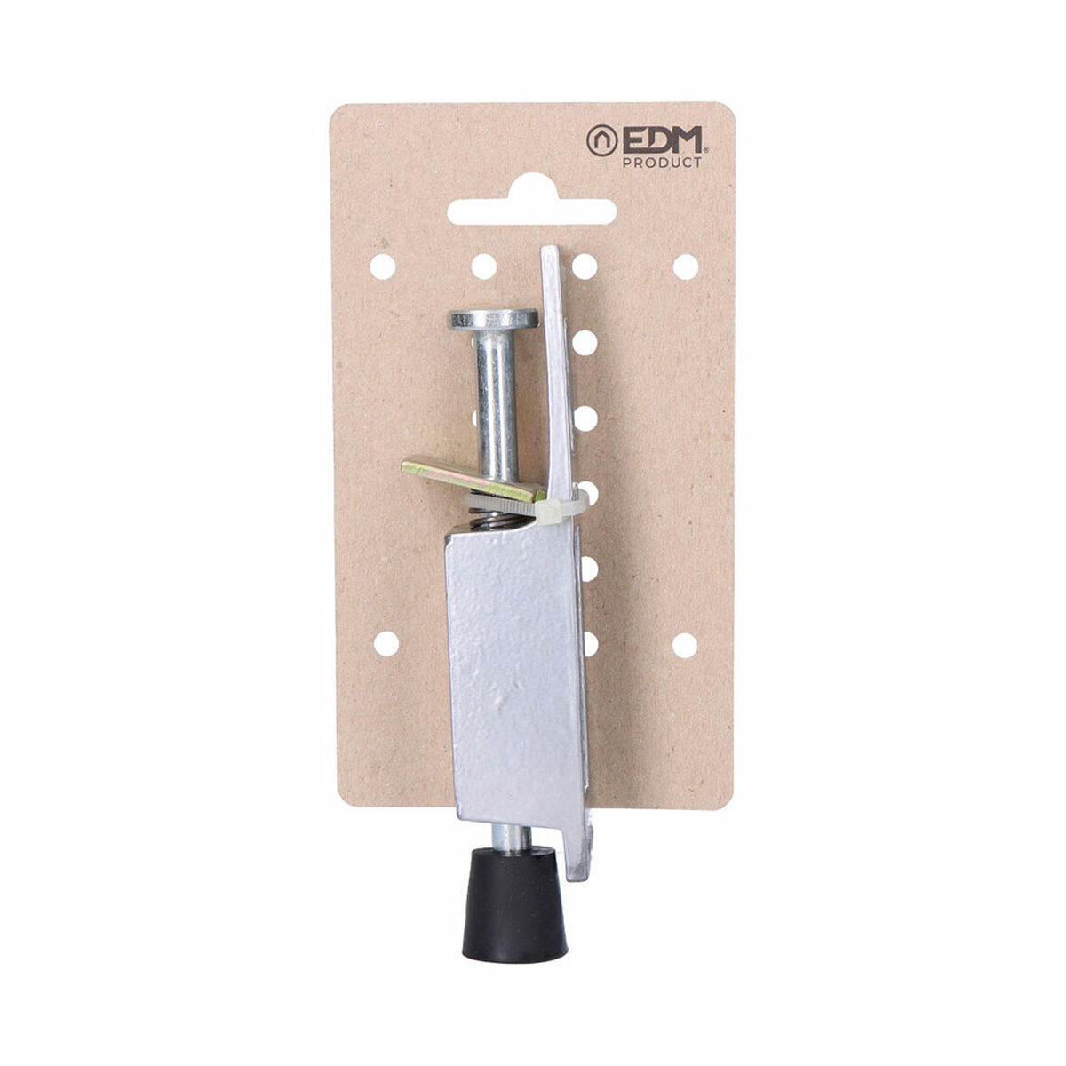 Batente para porta EDM 85058 Prateado Aço 120 mm