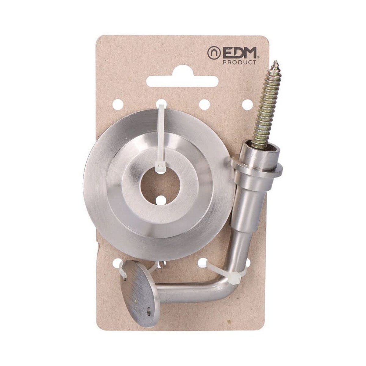 Suporte para Corrimão EDM 85580 Prateado Aço Espiga