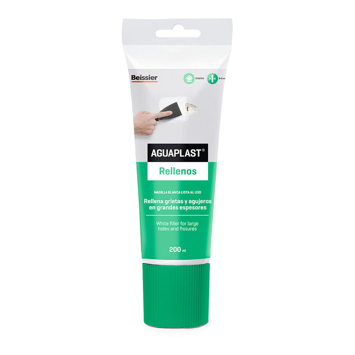 Massa de Vidraceiro Aguaplast 70059-001 Enchimento 200 ml Branco
