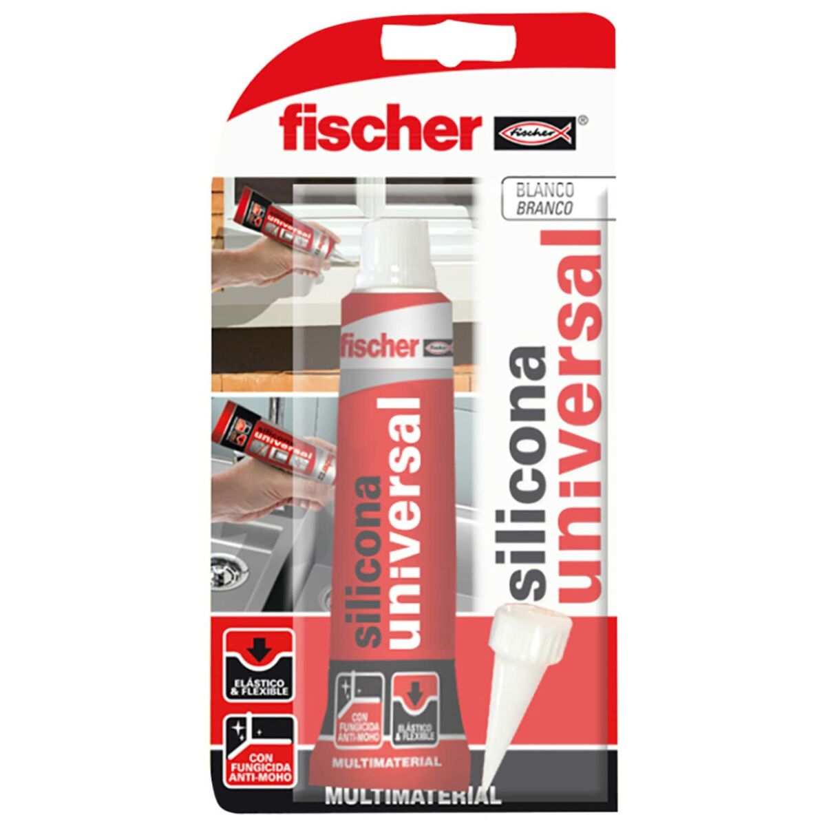 Silicone Fischer 98718 Universal Branco 50 ml