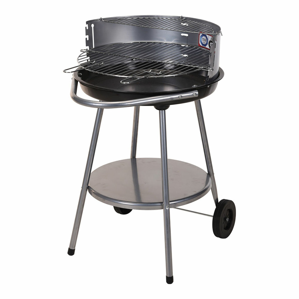 Churrasqueira a Carvão com Rodas Grelhador Preto Ø 51 cm