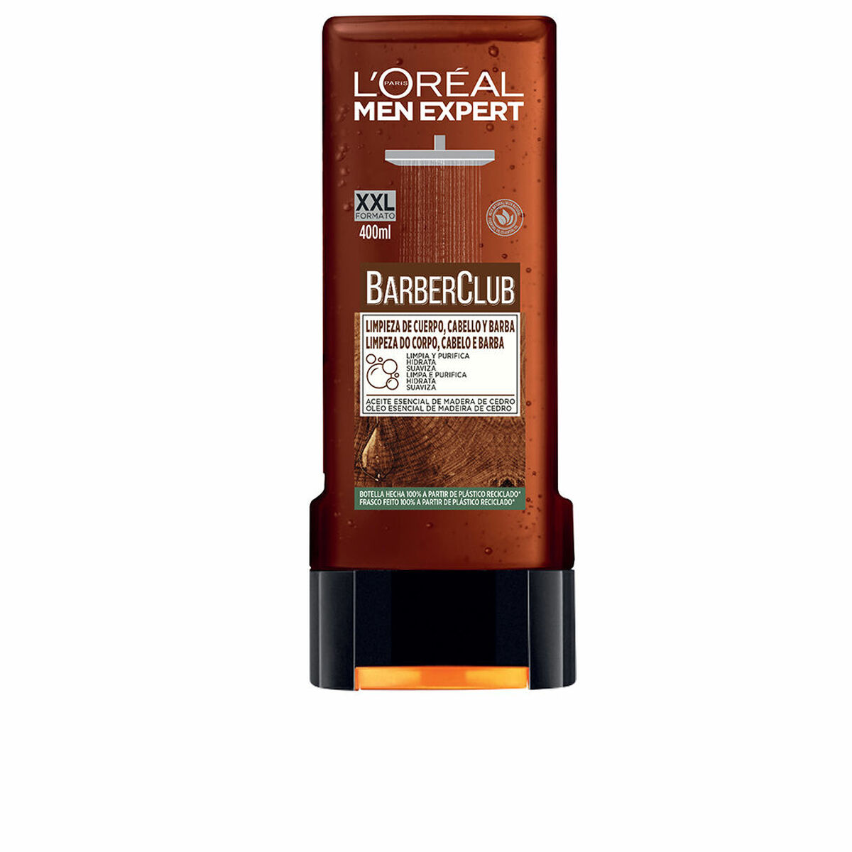 Gel de Duche Hidratante L'Oreal Make Up Men Expert Barber Club 400 ml Limpador