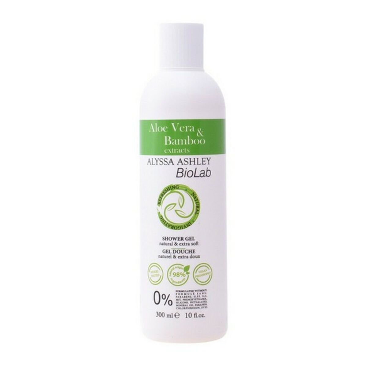 Gel de duche Alyssa Ashley Biolab Aloe & Bamboo (300 ml)