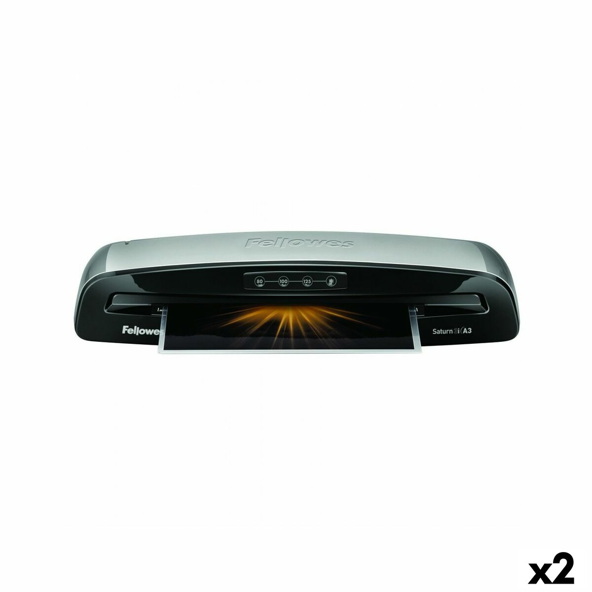 Máquina de laminação Fellowes Saturn-3I A3 Prateado Preto (2 Unidades)