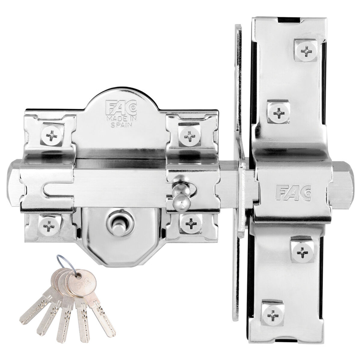 Ferrolho de segurança Fac 946-rp/80 UVE Anti-Bumping Níquel Aço 50 mm