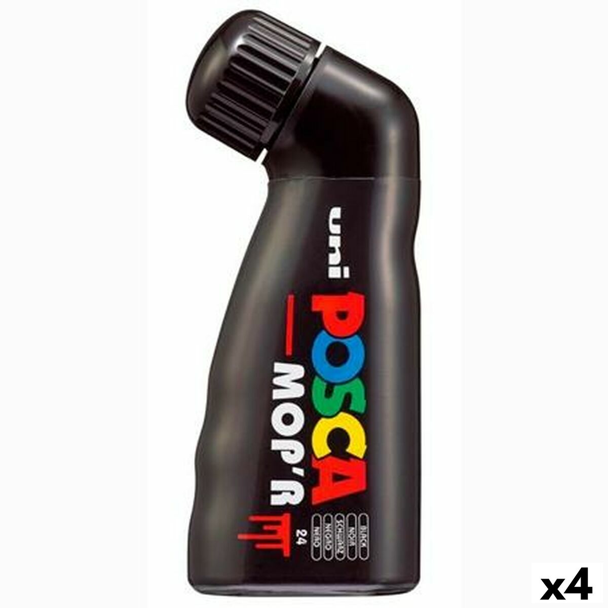 Marcador POSCA MOP'R PC-22 Preto (4 Unidades)